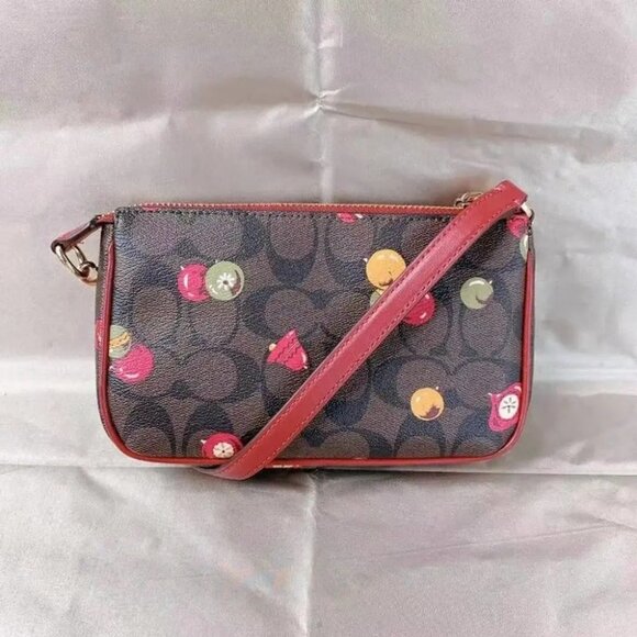 Coach C7403 Nolita 19 in Signature Canvas with Ornament Print Brown Black Multi - Picture 2 of 5